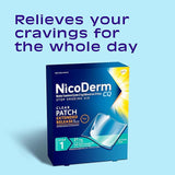 NicoDerm CQ Step 1 Nicotine Patches to Quit Smoking - 21 mg, Stop Smoking Aid, 14 Count (2-Week Kit) Plus Advil Dual Action Coated Caplets with Acetaminophen, 2 Count