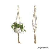 90/105/122cm Macrame Plant Hanger Baskets Flower Pots Holder Balcony Hanging Decor Knotted Lifting Rope Home Garden Supplies