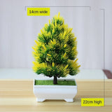 Artificial Plants Bonsai Small Tree Simulation Pot Plants Fake Flowers Table Potted Ornaments Home Decoration Hotel Garden Decor