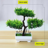 Artificial Plants Bonsai Small Tree Simulation Pot Plants Fake Flowers Table Potted Ornaments Home Decoration Hotel Garden Decor