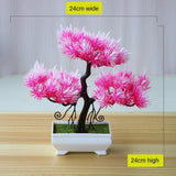 Artificial Plants Bonsai Small Tree Simulation Pot Plants Fake Flowers Table Potted Ornaments Home Decoration Hotel Garden Decor